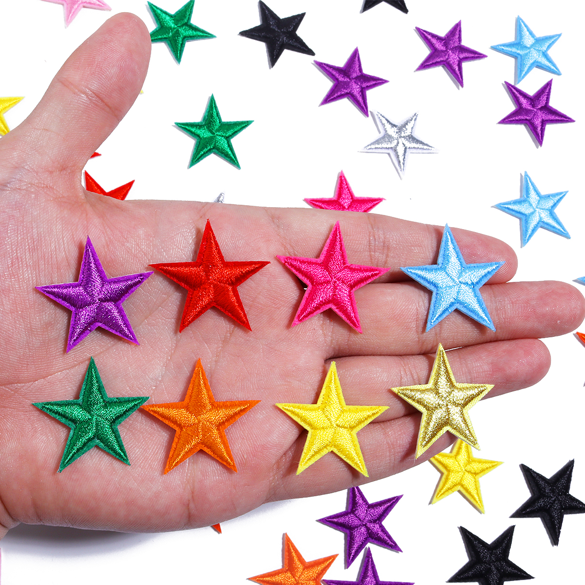Embroidery Gold - 10pcs Small Mini Star Embroidery Iron
