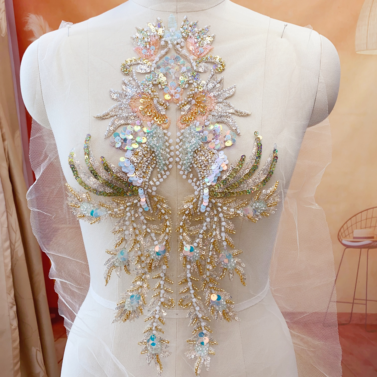 Embroidery Gold - Champagne Gold Fish Scale Sequins Bead