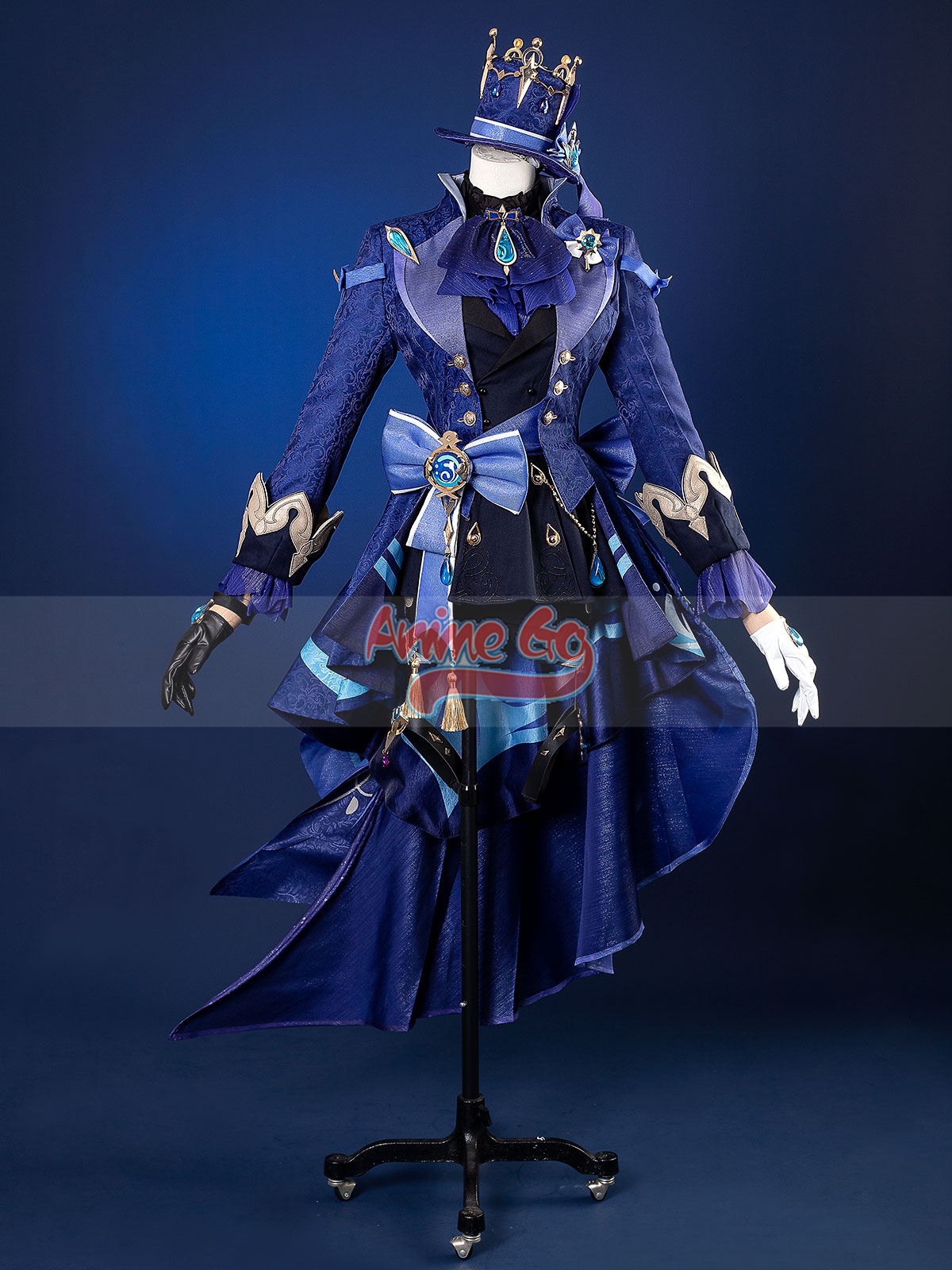 Embroidery Jacket - White Black Furina Cosplay Genshin Impact