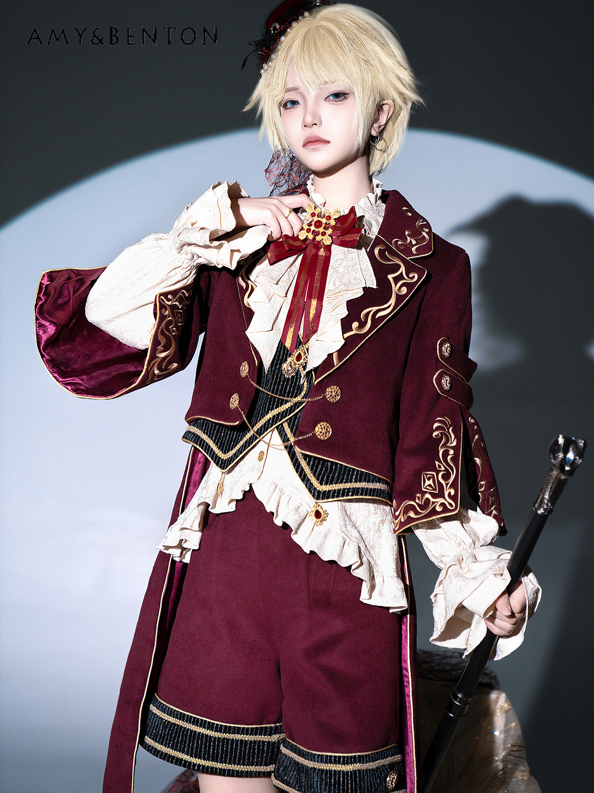 Embroidery Jacket - British Court Style Elegant Prince Suit