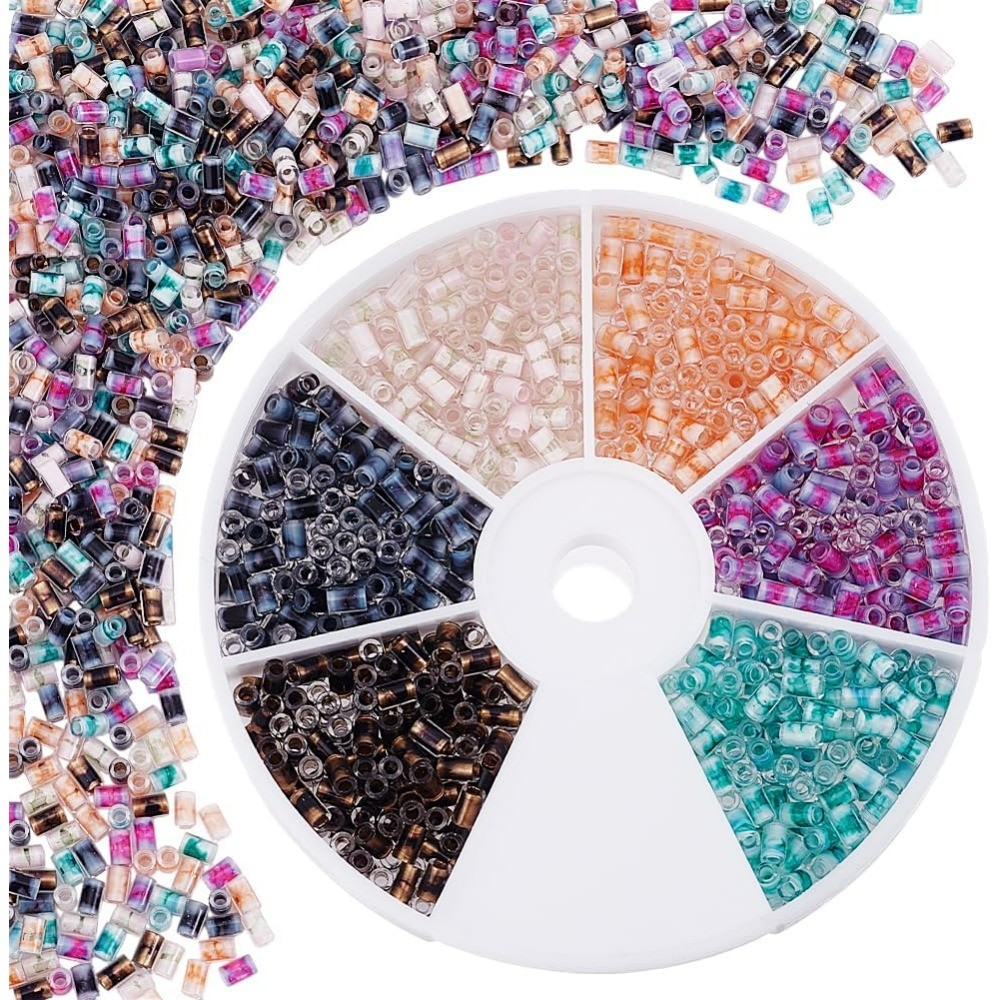 Embroidery Youtube - 720pcs 6 Colors Tube Beads 24g