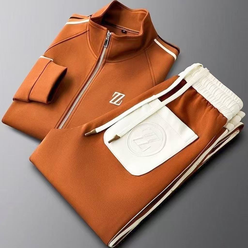 Embroidery Jacket - 2026 men tracksuit Sportswear Suit Men's