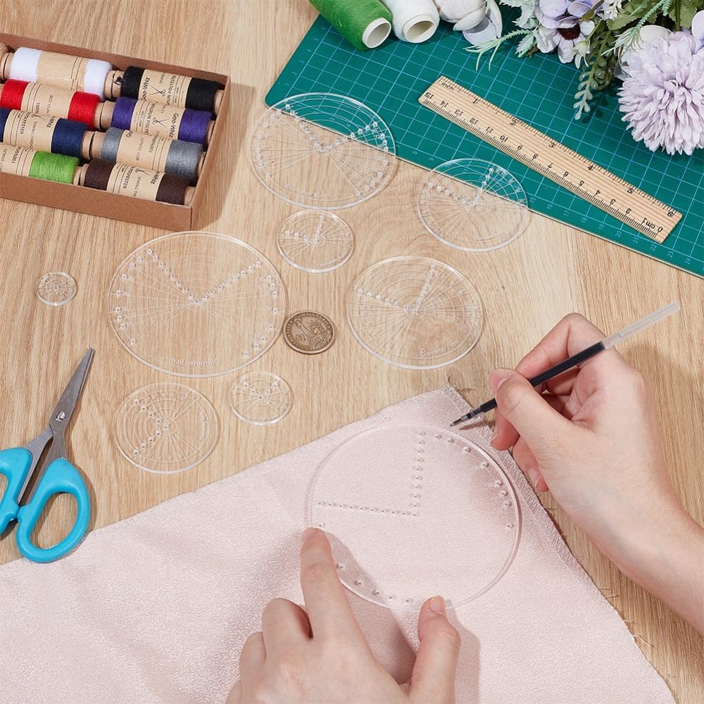 9Sizes Acrylic Round Center Fi - đánh giá và giá Embroidery Hub