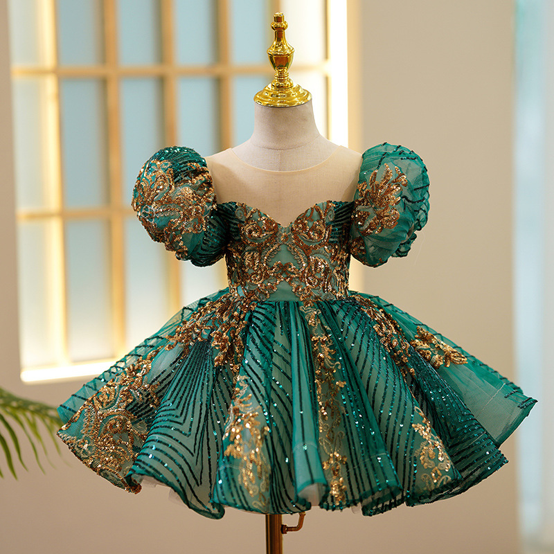 Kids Luxury Party Green Gold D - đánh giá và giá Embroidery Gold