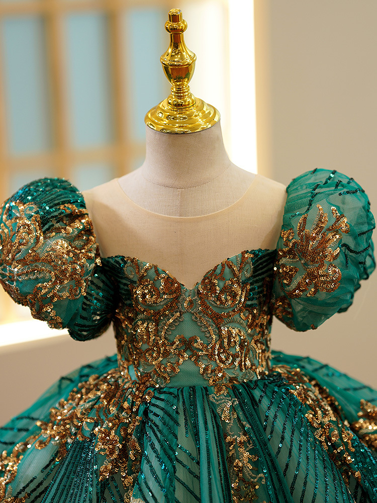 Kids Luxury Party Green Gold D - đánh giá và giá Embroidery Gold