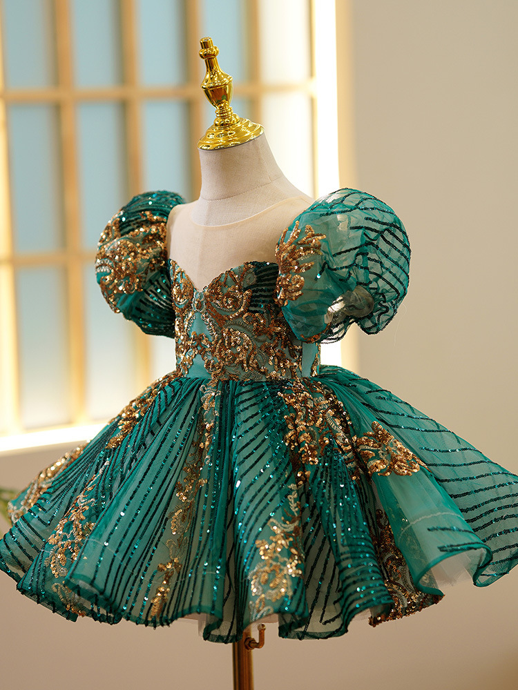 Kids Luxury Party Green Gold D - đánh giá và giá Embroidery Gold