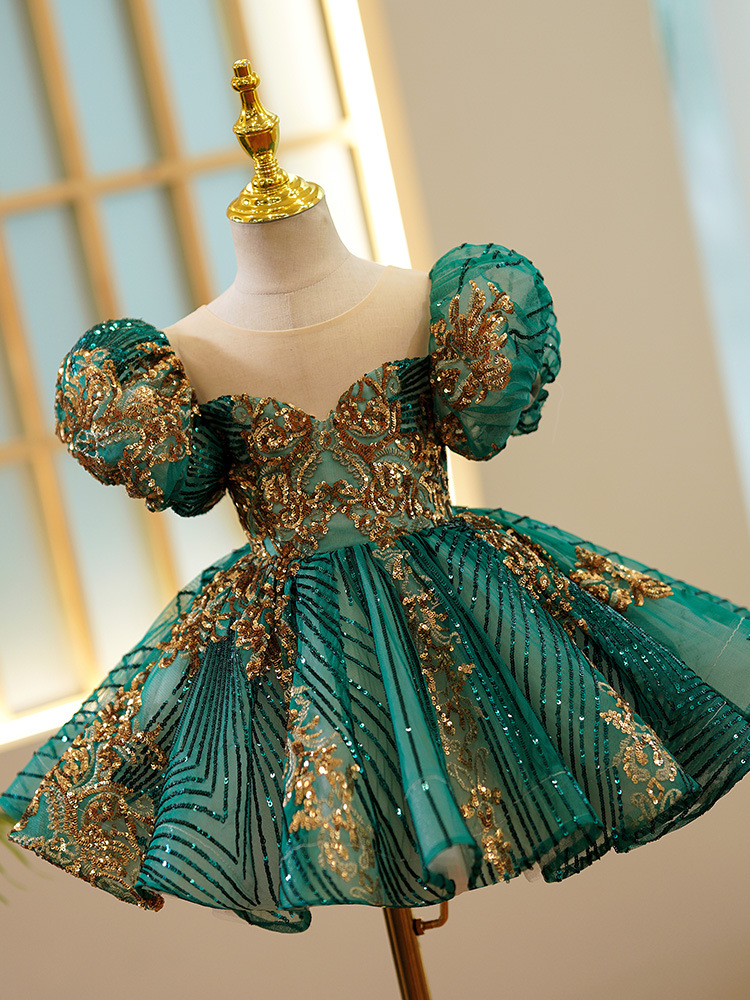 Kids Luxury Party Green Gold D - đánh giá và giá Embroidery Gold