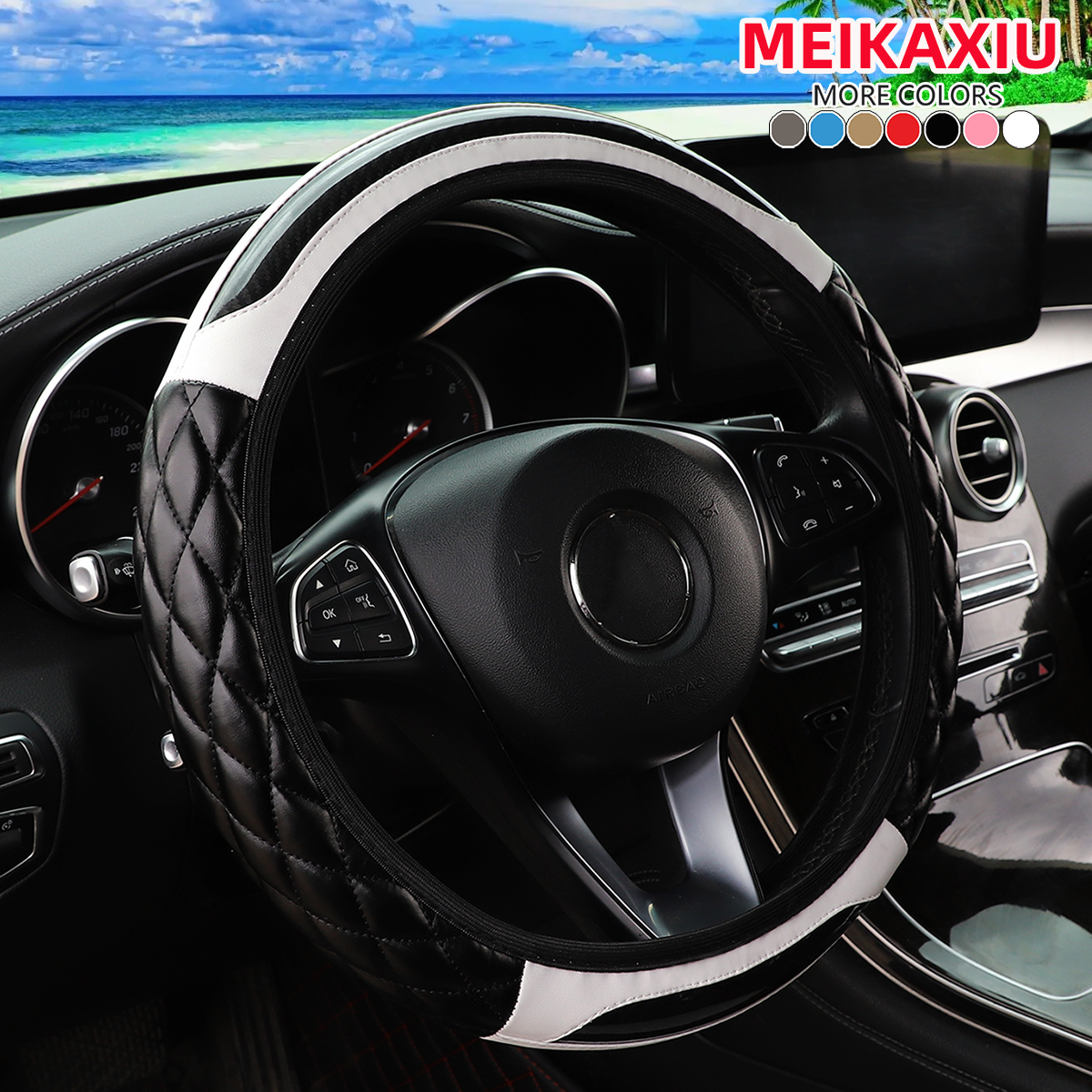 The new car steering wheel cov - đánh giá và giá Embroidery Hub
