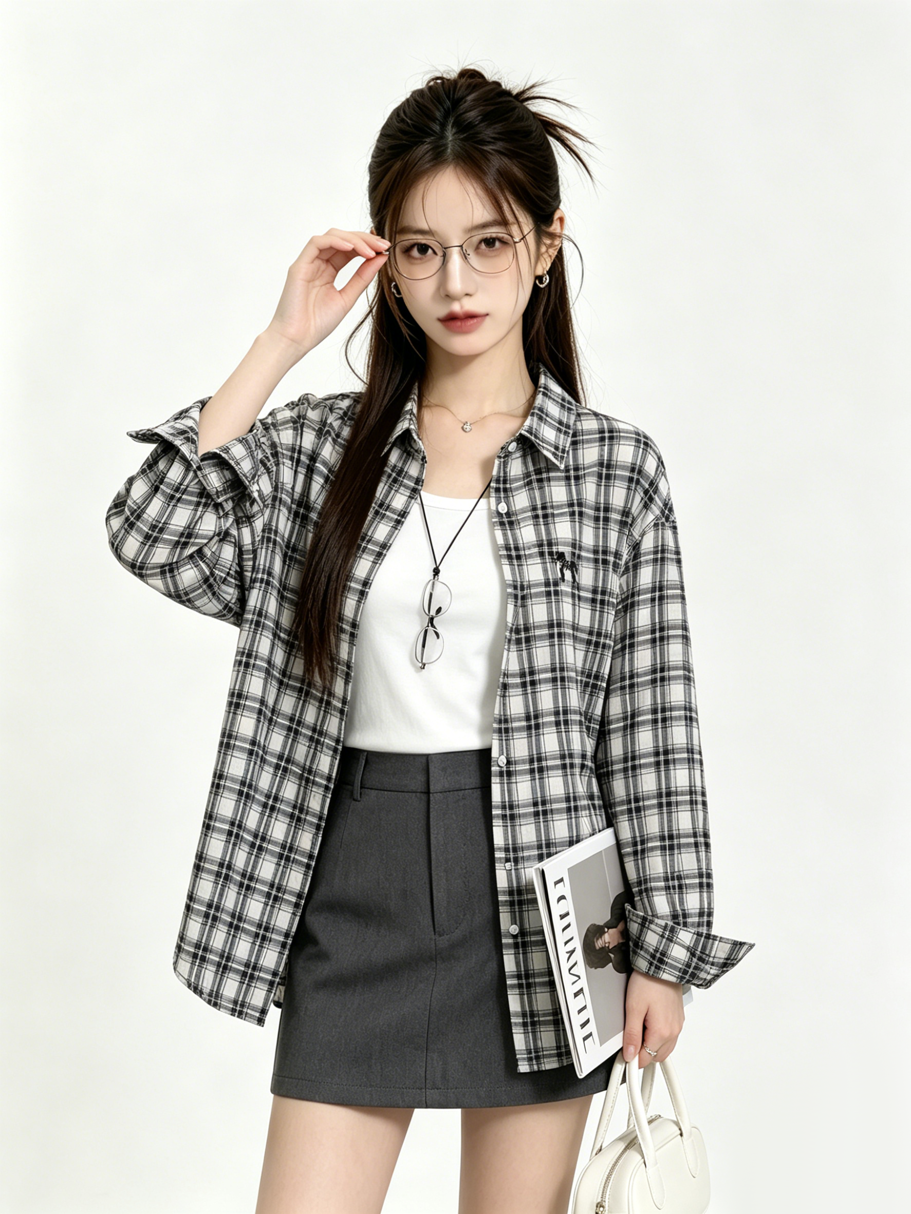 Retro Korean Plaid Sun Protect - đánh giá và giá Embroidery Jacket