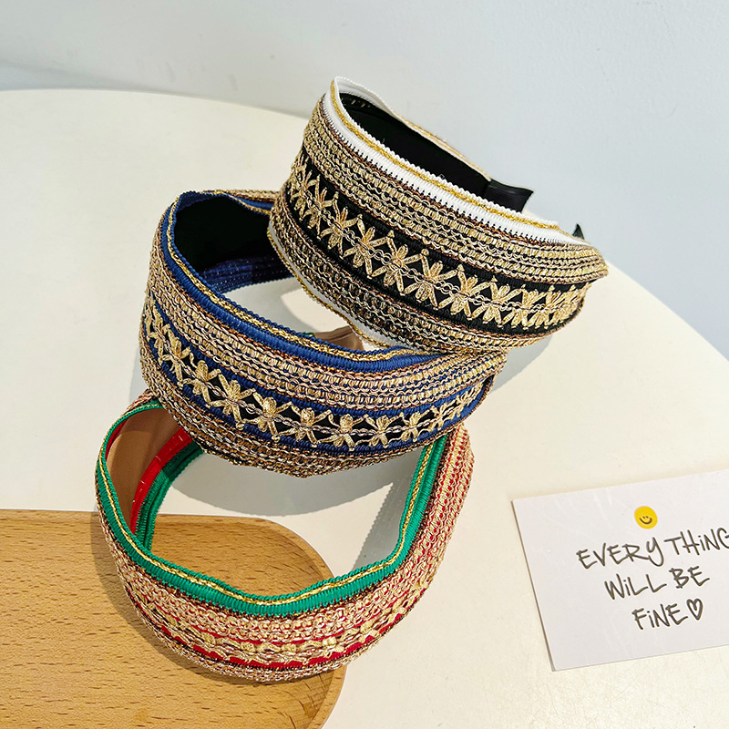 Women Girls Vintage Bohemian E - đánh giá và giá Embroidery Gold