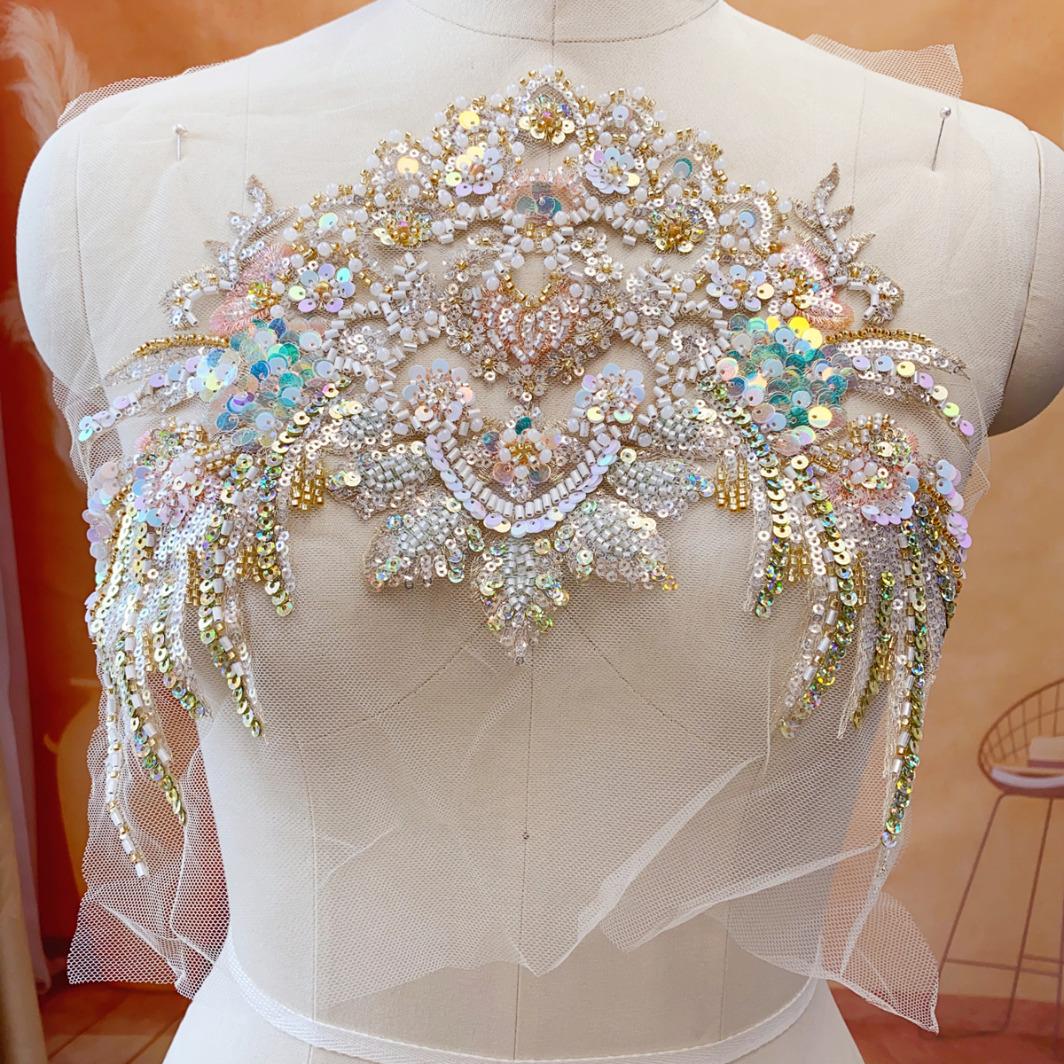 Champagne Gold Fish Scale Sequ - đánh giá và giá Embroidery Gold