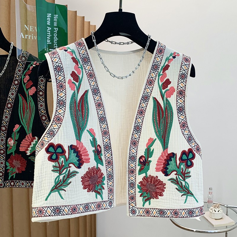 Spring Summer New Bohemian Eth - đánh giá và giá Embroidery Jacket
