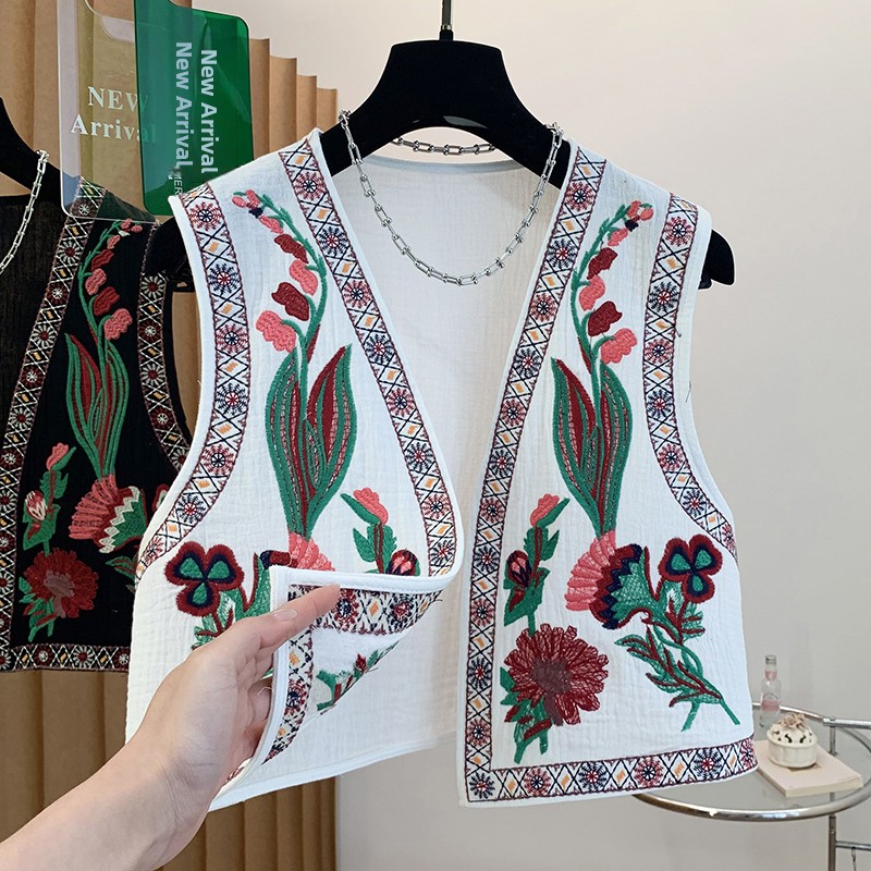 Spring Summer New Bohemian Eth - đánh giá và giá Embroidery Jacket