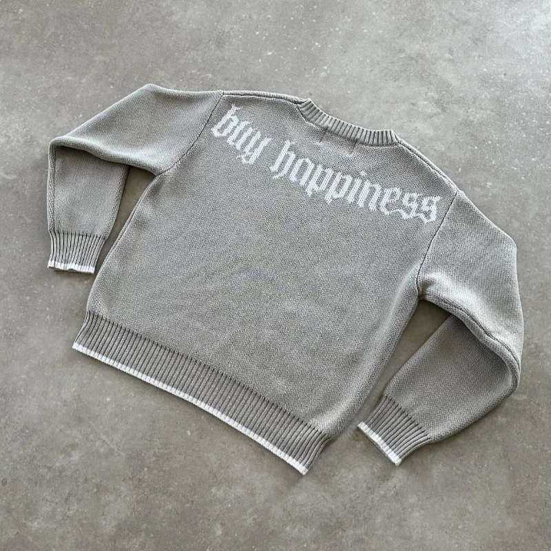 Harajuku Casual gold Sweaters  - đánh giá và giá Embroidery Gold