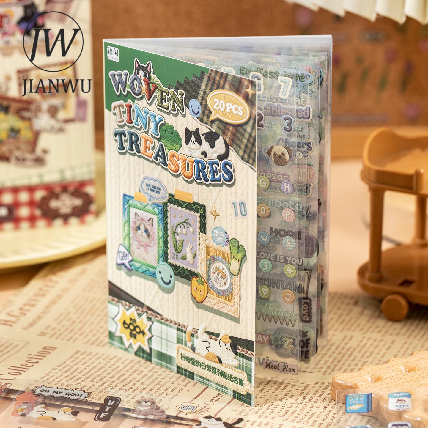 JIANWU Daily Life in Stitches  - đánh giá và giá Embroidery Journal Book