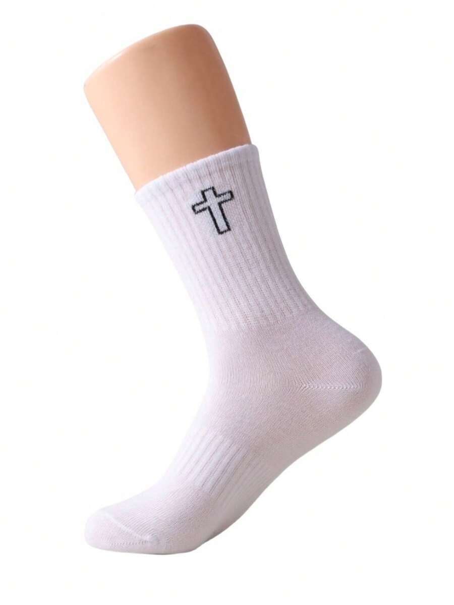 Mens Mid-Calf Socks With Cross - đánh giá và giá Embroidery Youtube
