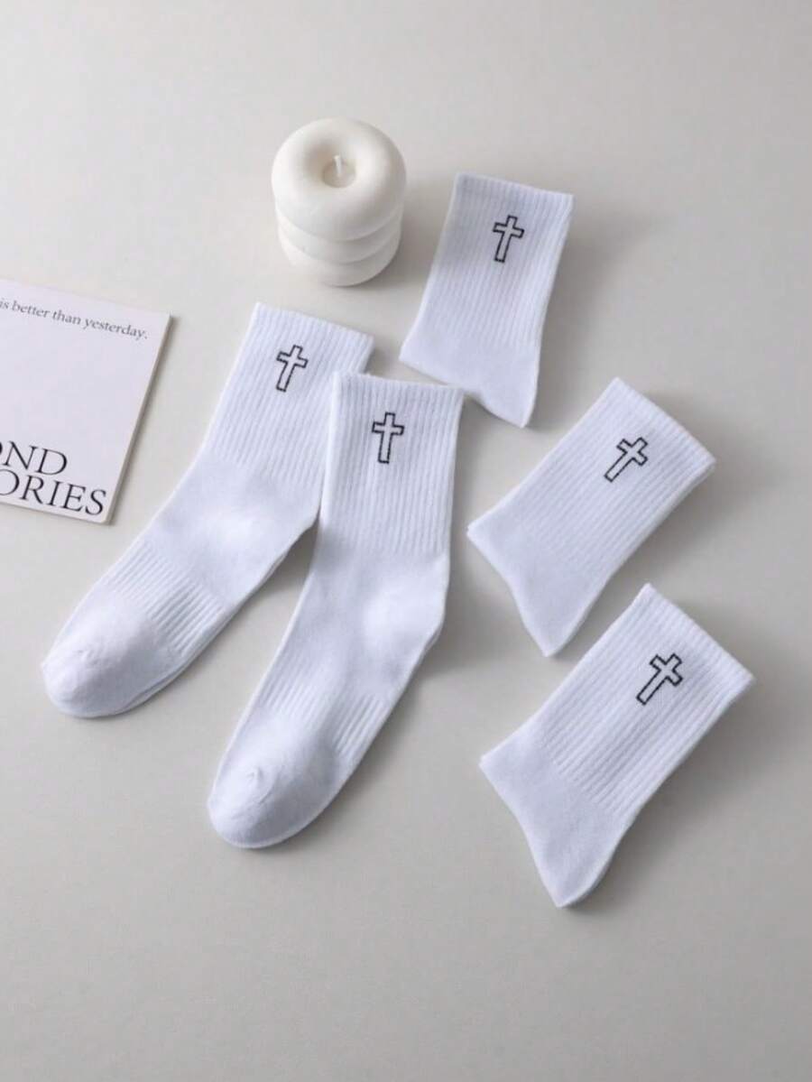 Mens Mid-Calf Socks With Cross - đánh giá và giá Embroidery Youtube