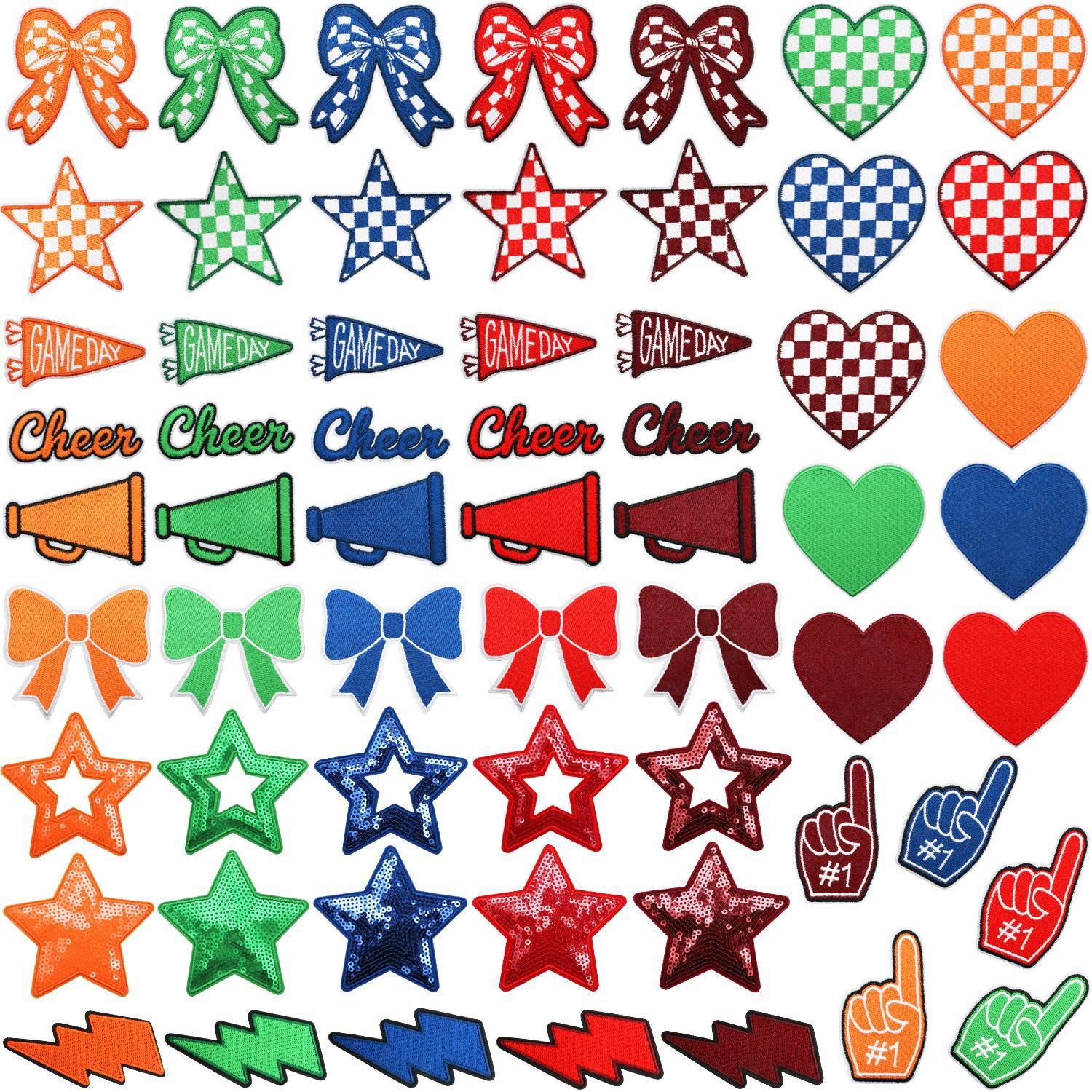 1PCS Red Blue Green Element Lo - đánh giá và giá Embroidery Design Love