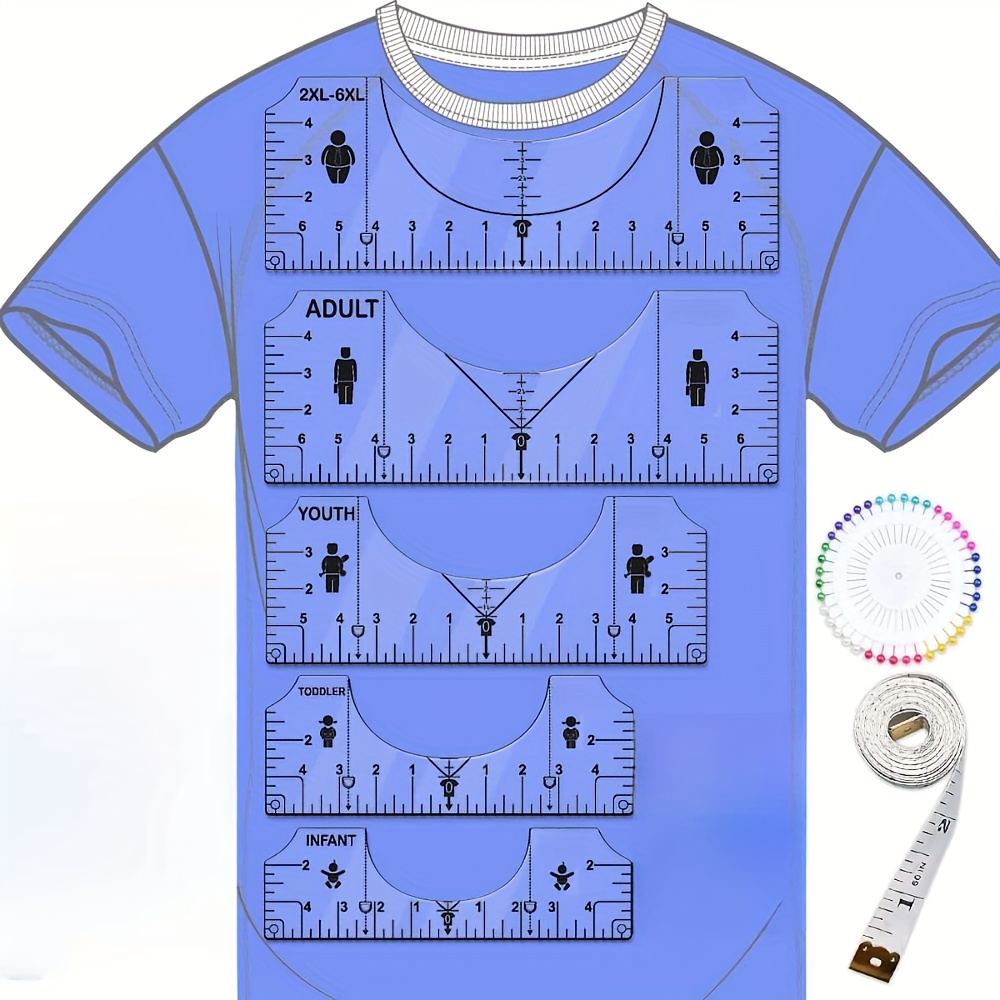 7Pcs T-Shirt Alignment Ruler T - đánh giá và giá Embroidery Hub