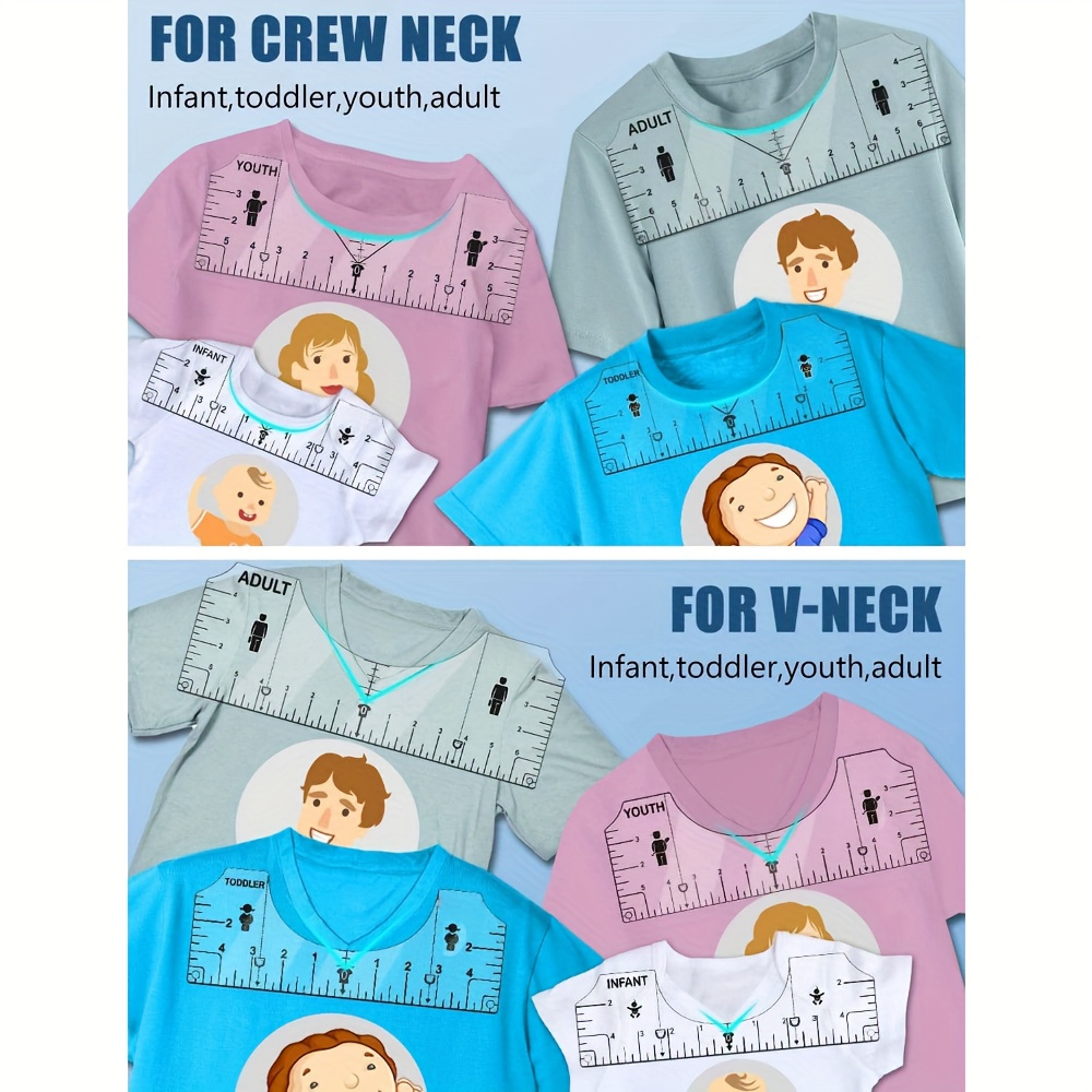 7Pcs T-Shirt Alignment Ruler T - đánh giá và giá Embroidery Hub