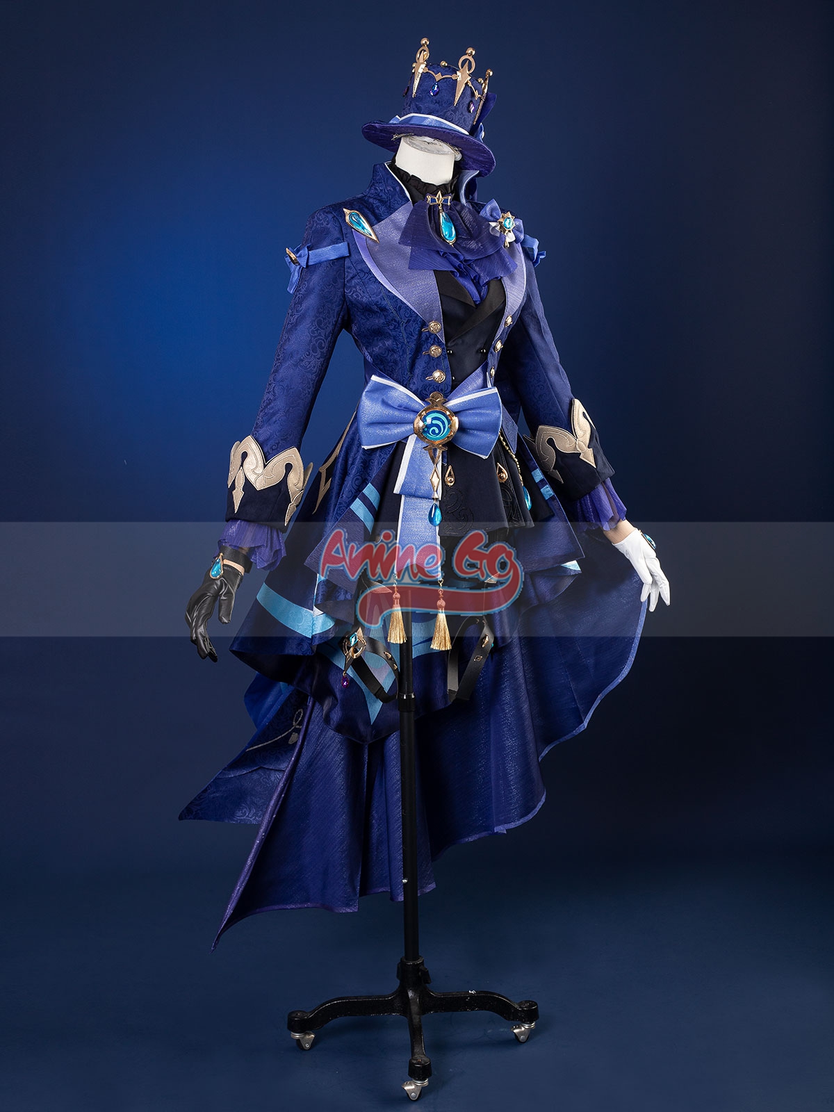 White Black Furina Cosplay Gen - đánh giá và giá Embroidery Jacket