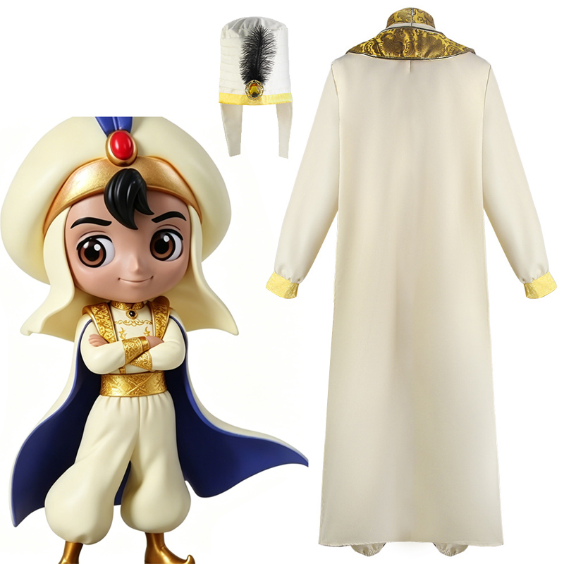 Adult Aladdin Cosplay Costume  - đánh giá và giá Embroidery Gold