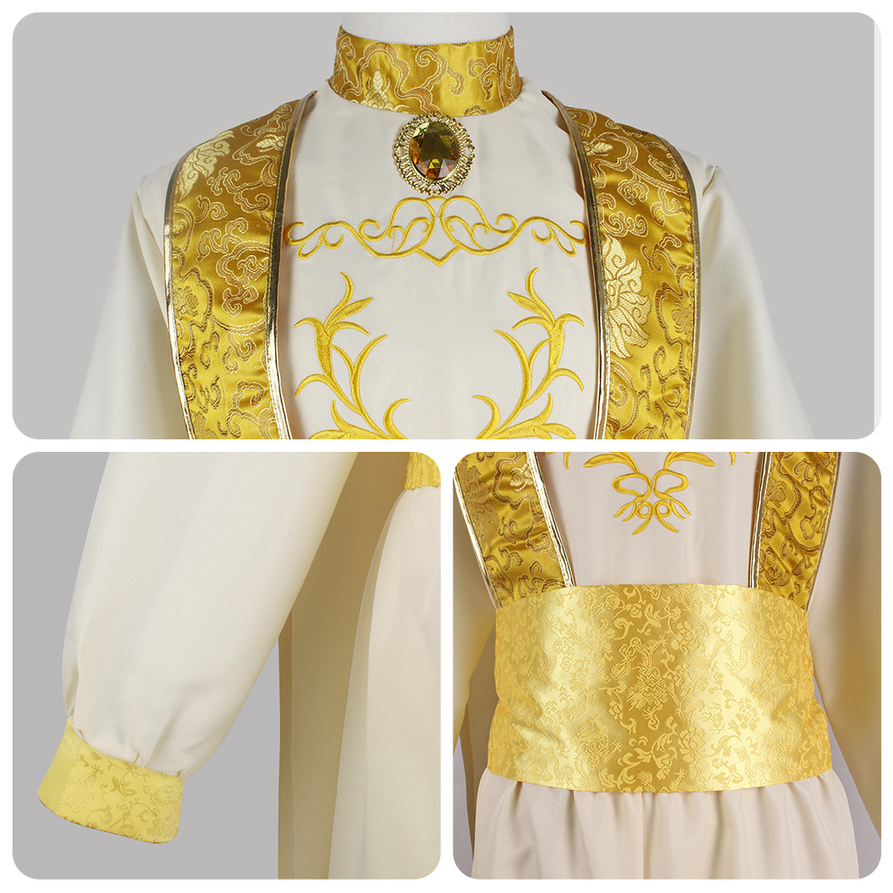 Adult Aladdin Cosplay Costume  - đánh giá và giá Embroidery Gold