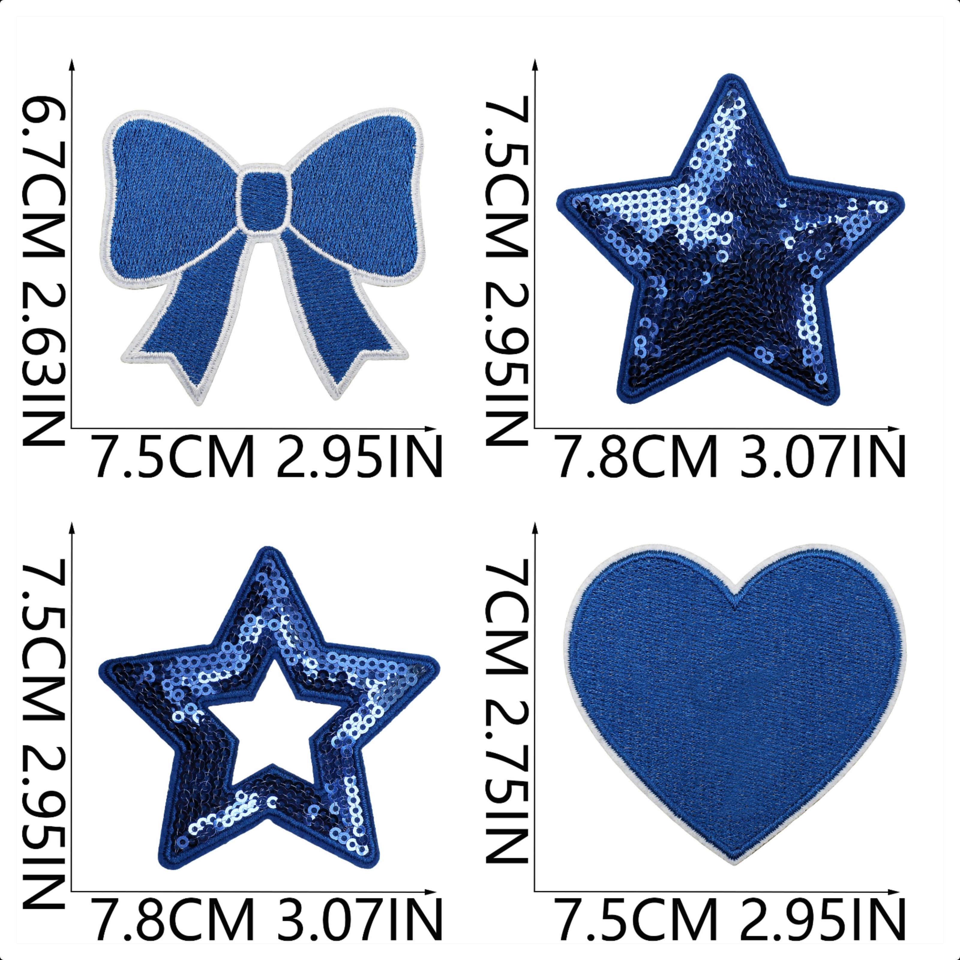 10PCS Bulk Blue Game Day Cheer - đánh giá và giá Embroidery Design Love