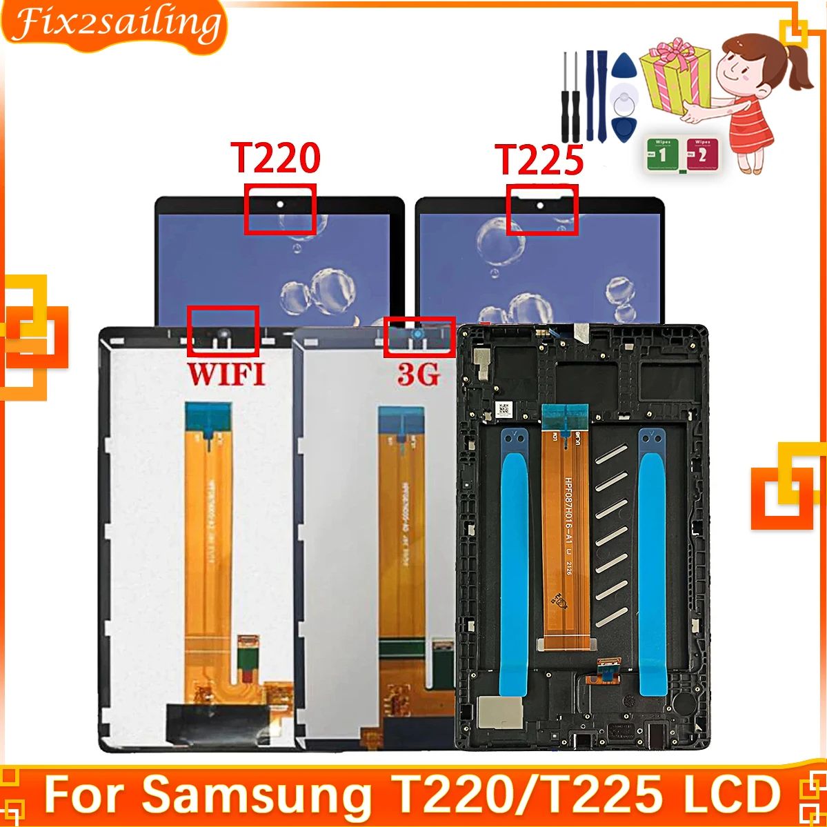 8.7'' LCD For Samsung Tab A7 L - đánh giá và giá Embroidery Digitizer