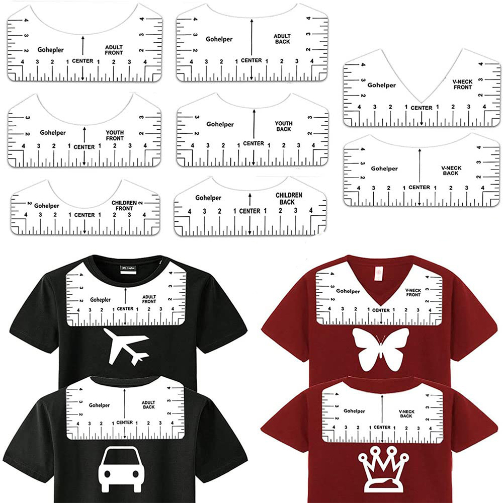 8Pcs T-Shirt Ruler Guide Cente - đánh giá và giá Embroidery Hub