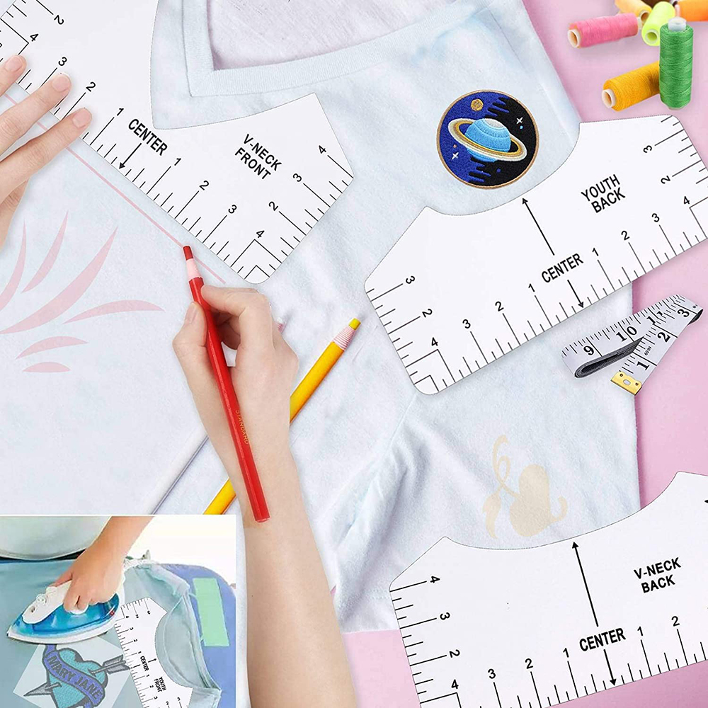 8Pcs T-Shirt Ruler Guide Cente - đánh giá và giá Embroidery Hub