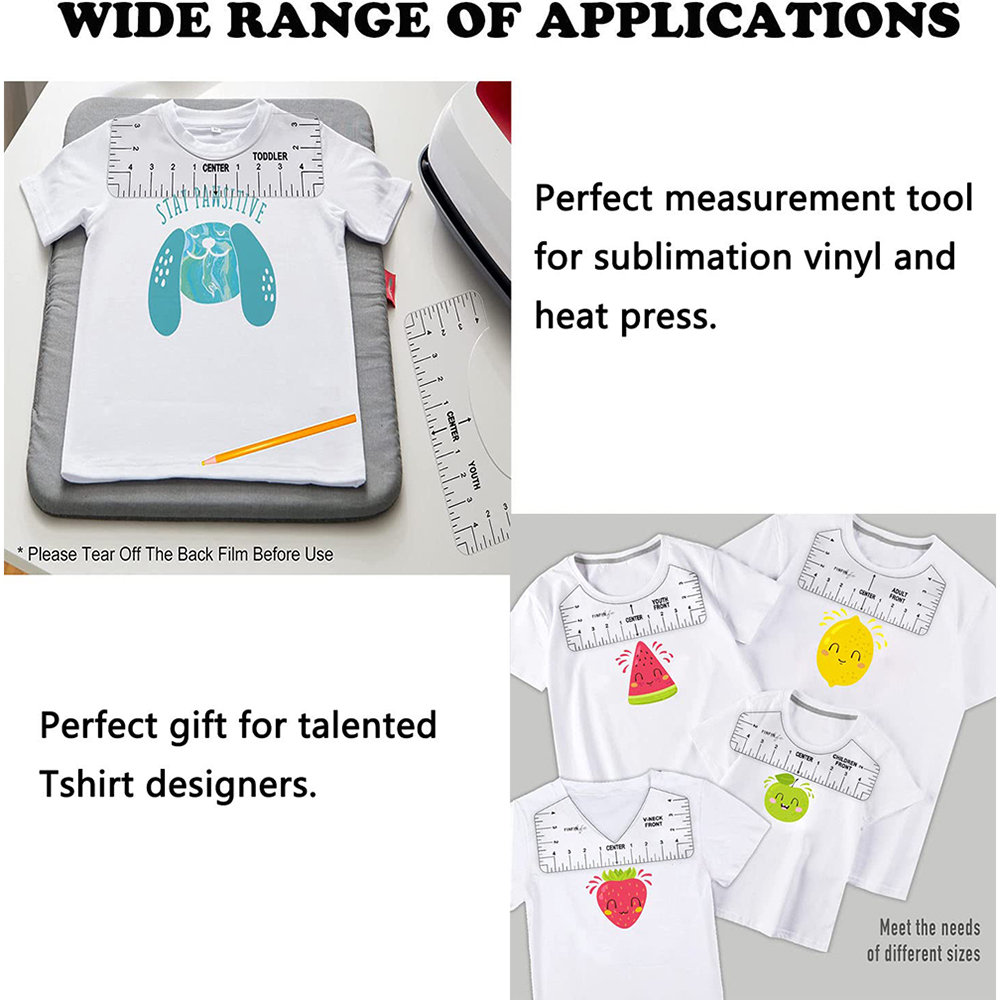 8Pcs T-Shirt Ruler Guide Cente - đánh giá và giá Embroidery Hub
