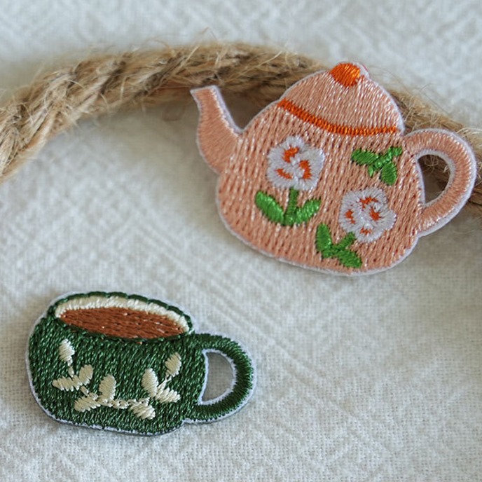 Retro Tea Cup Embroidery Cloth - đánh giá và giá Embroidery Journal Book