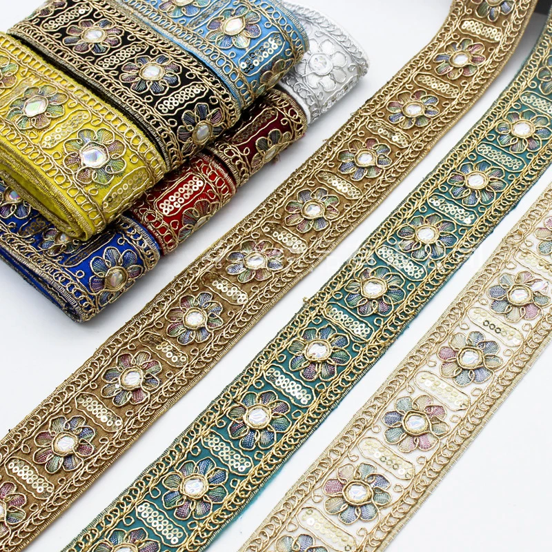 10yards Chinese Ethnic Embroid - đánh giá và giá Embroidery Gold
