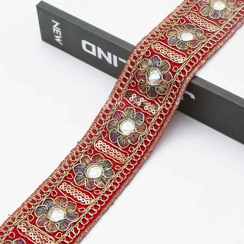 10yards Chinese Ethnic Embroid - đánh giá và giá Embroidery Gold