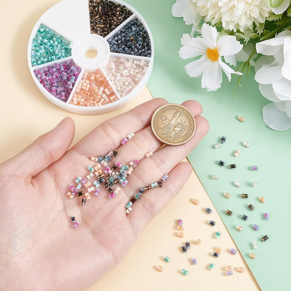 720pcs 6 Colors Tube Beads 24g - đánh giá và giá Embroidery Youtube
