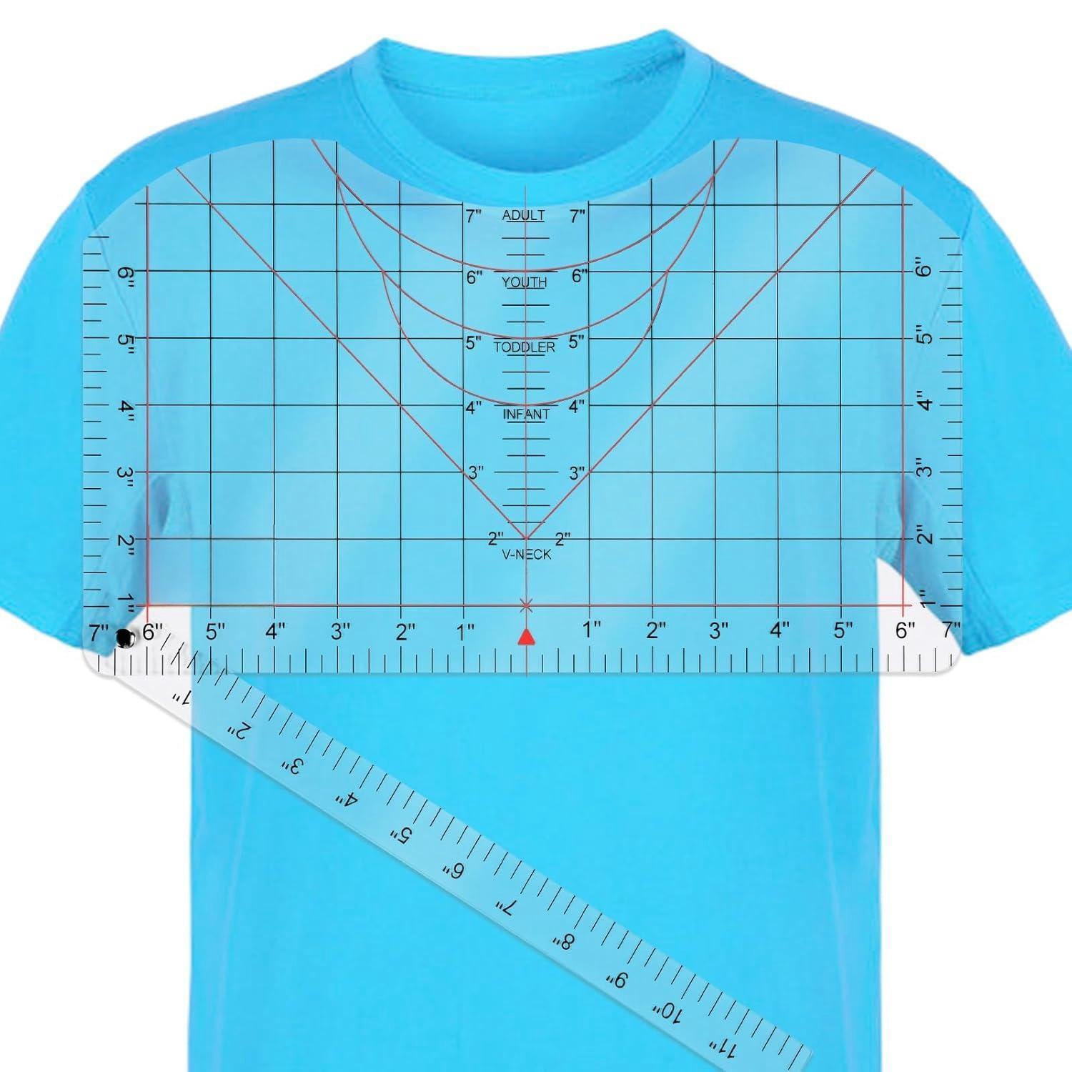 Tshirt Ruler Guide for Vinyl A - đánh giá và giá Embroidery Hub