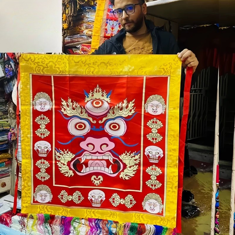 Tibetan Style Gold Mahakala Em - đánh giá và giá Embroidery Gold