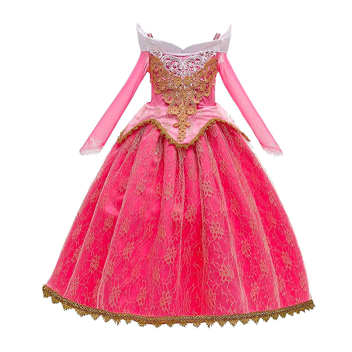 Girl Pink Lace Luxury Princess - đánh giá và giá Embroidery Gold