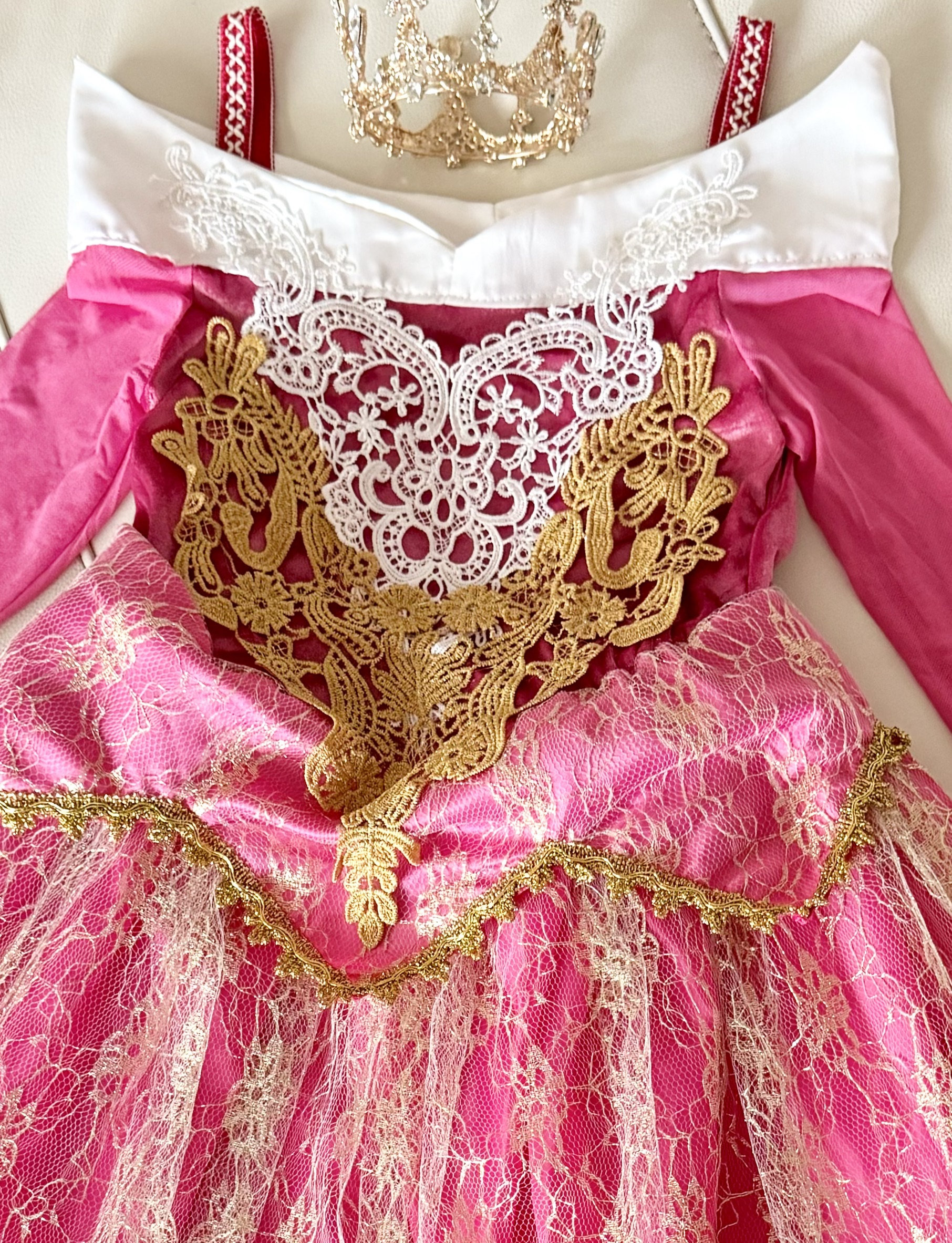 Girl Pink Lace Luxury Princess - đánh giá và giá Embroidery Gold