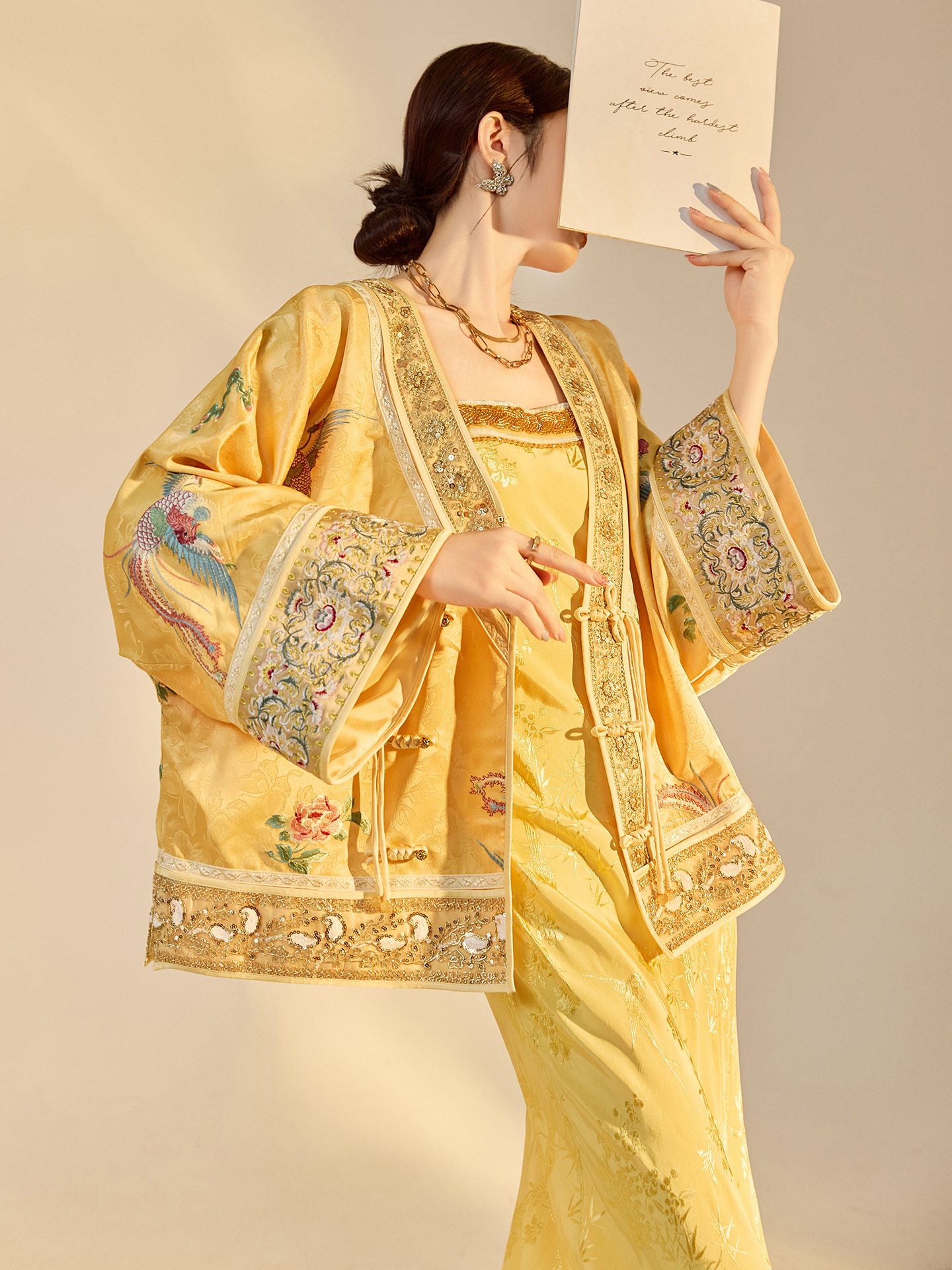 Autumn New Fashion V-neck High - đánh giá và giá Embroidery Jacket