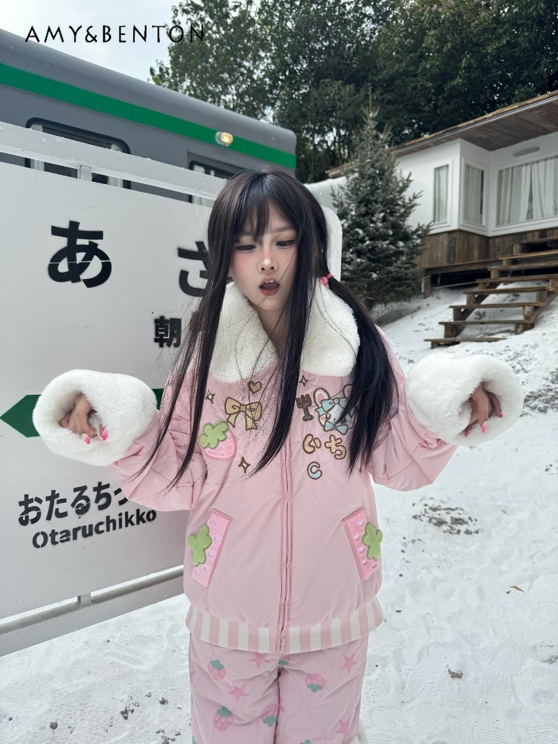 Original Strawberry Print Pink - đánh giá và giá Embroidery Jacket