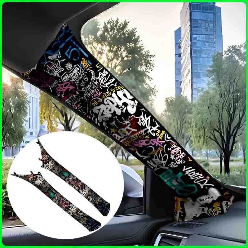 Graffiti Pattern Car Interior  - đánh giá và giá Embroidery Hub