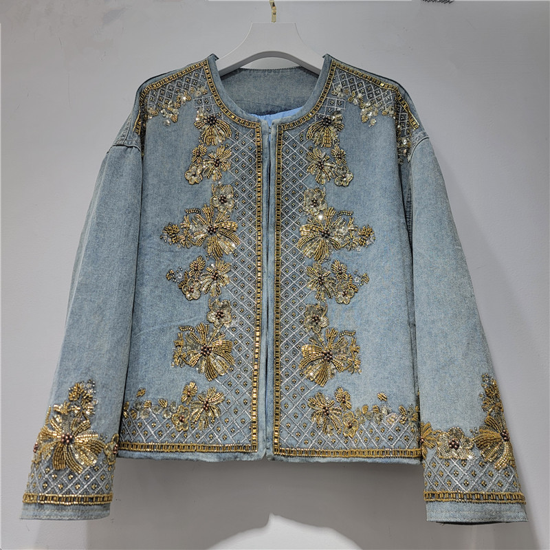 KT Women's Light Blue Denim Ja - đánh giá và giá Embroidery Gold